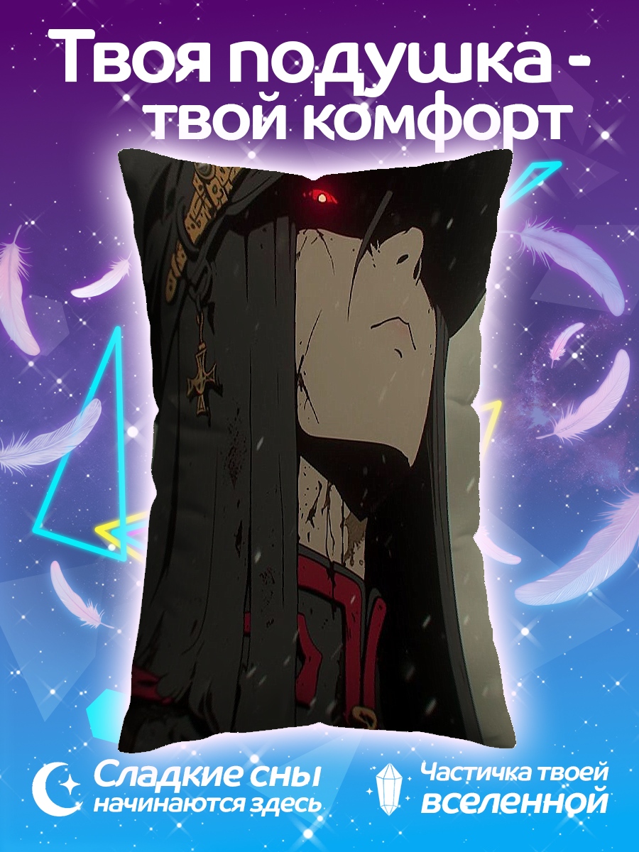 Подушка Воин в черном