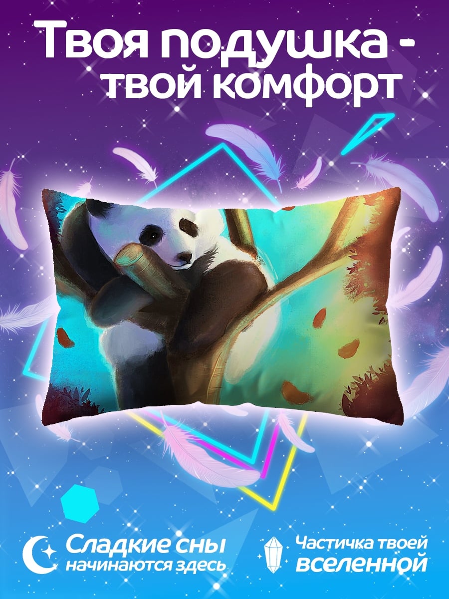 Подушка панда на дереве
