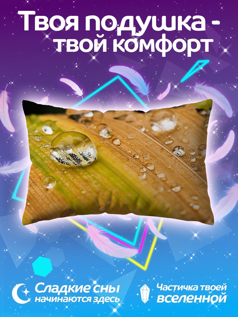 Подушка капли на листе