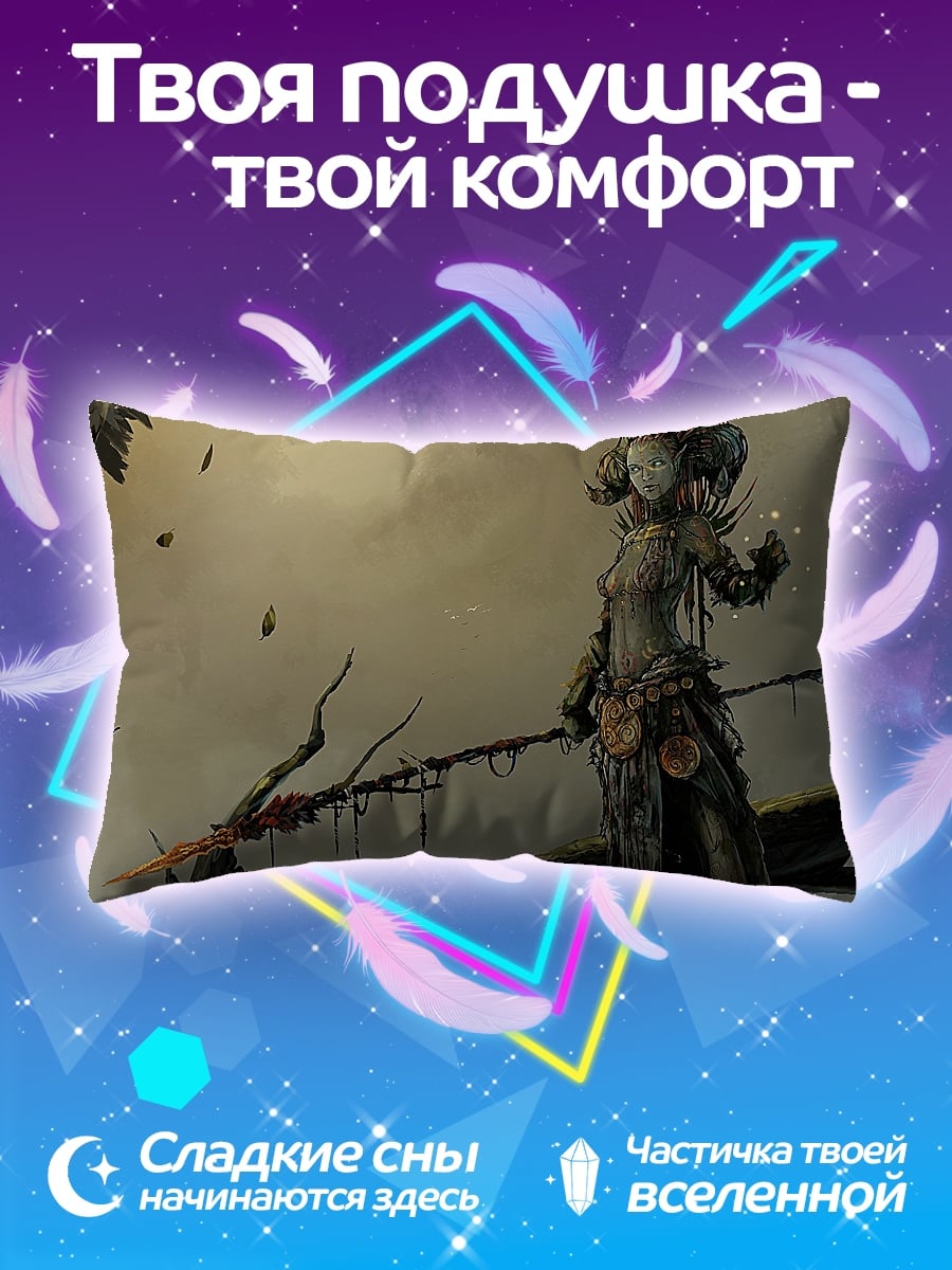 Подушка Воительница с копьем
