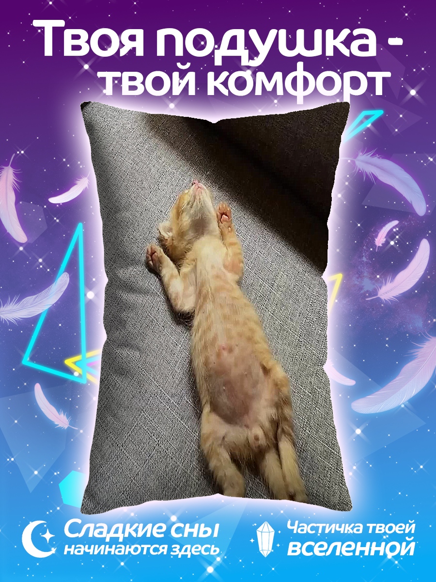 Подушка Спящий кот