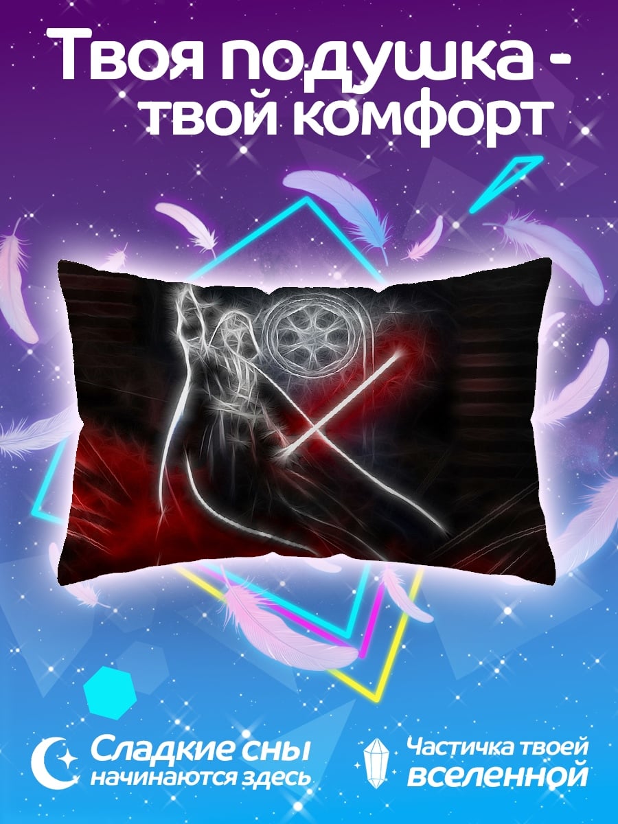 Подушка неоновый символ