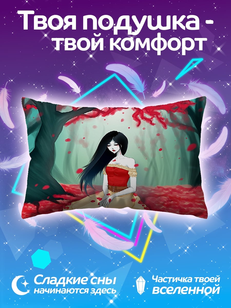 Подушка девушка в красном