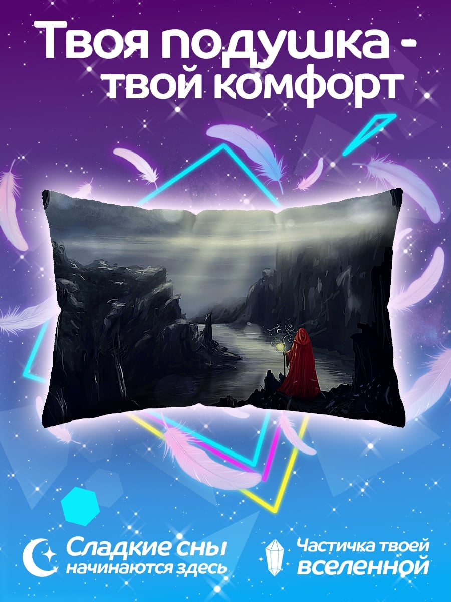 Подушка Девушка в красном