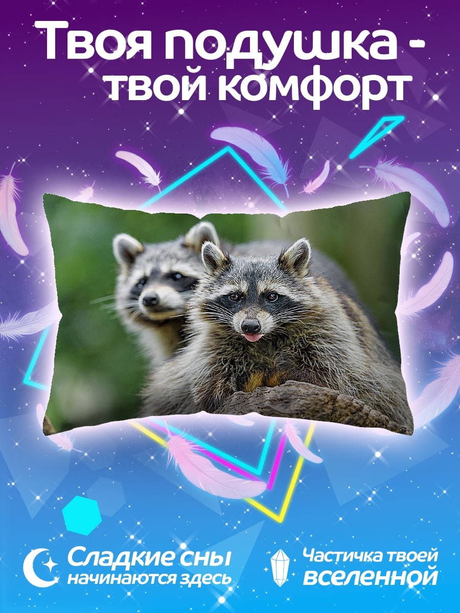 Подушка Пара енотов