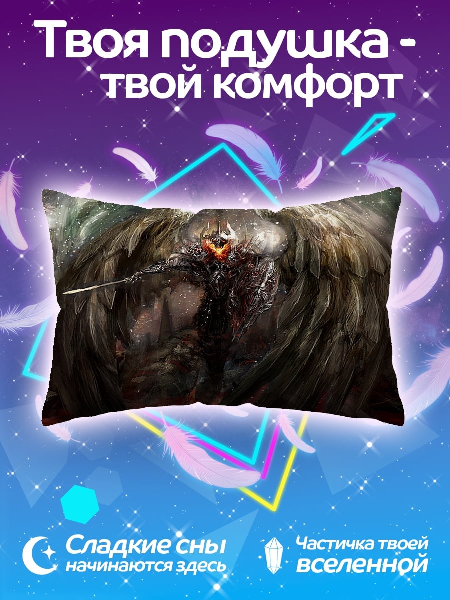 Подушка ангел с мечом