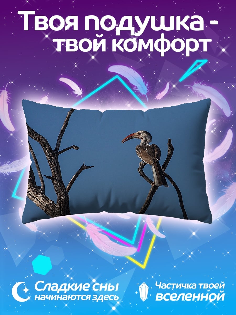 Подушка Птица на ветке