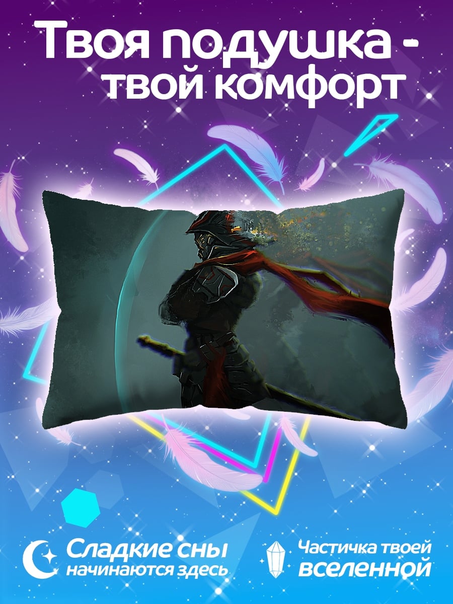 Подушка кибер самурай