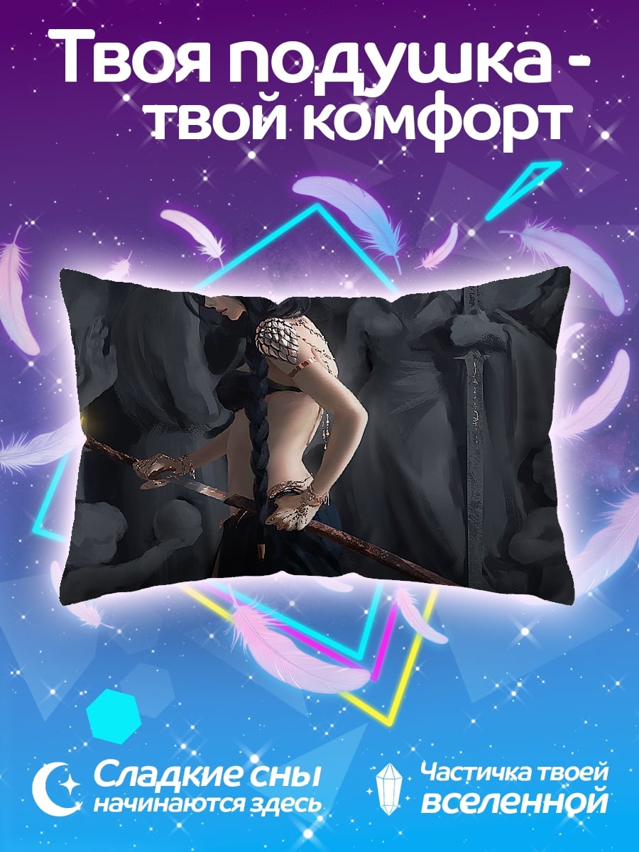 Подушка дева с мечом