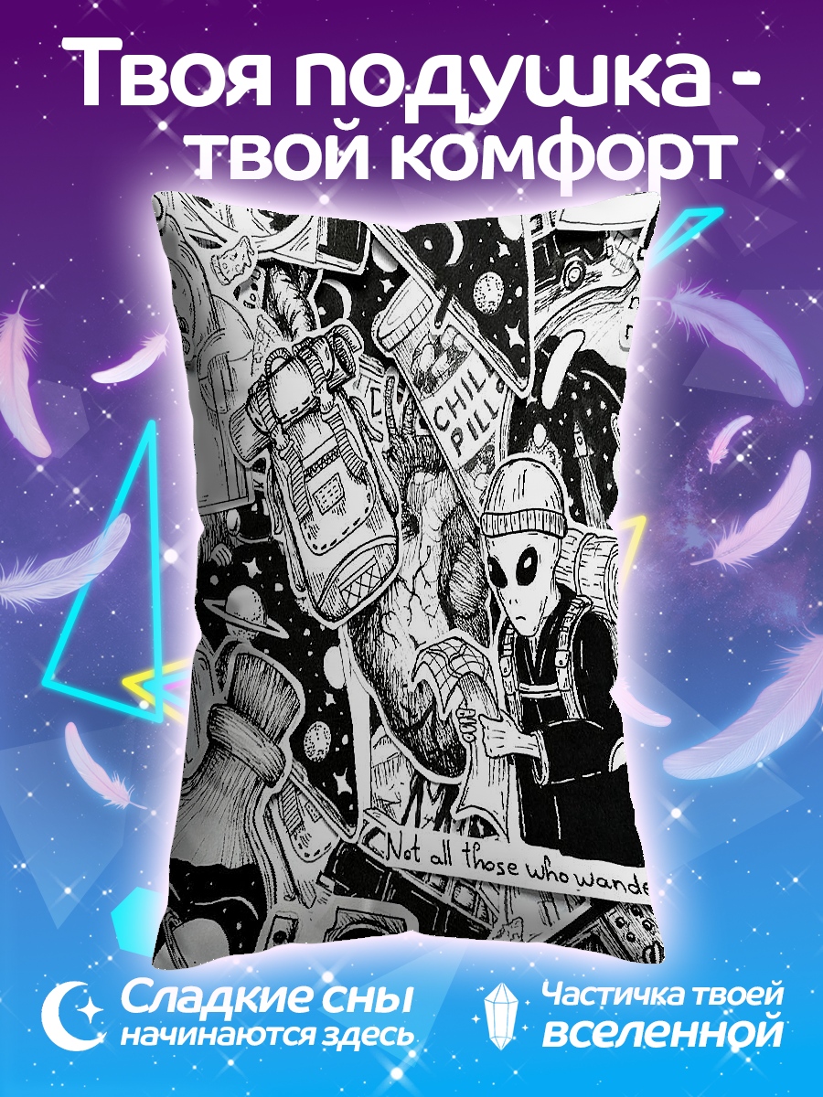 Подушка Мышонок и снеговик