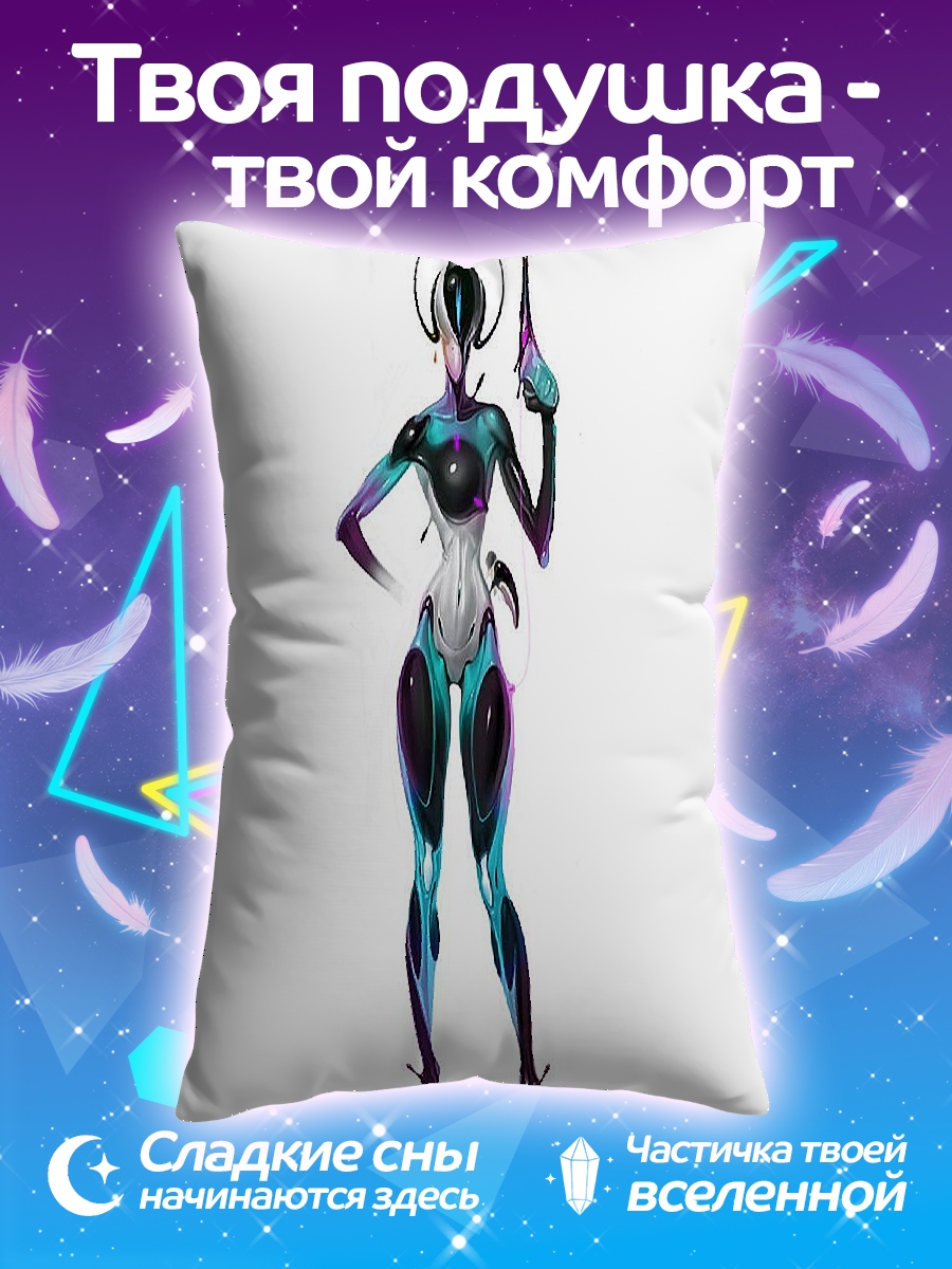 Подушка Киберпанк девушка