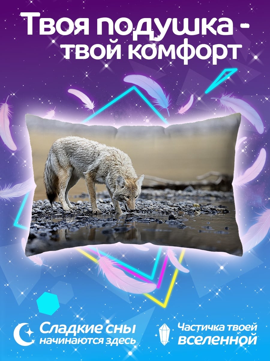 Подушка Пьющий койот