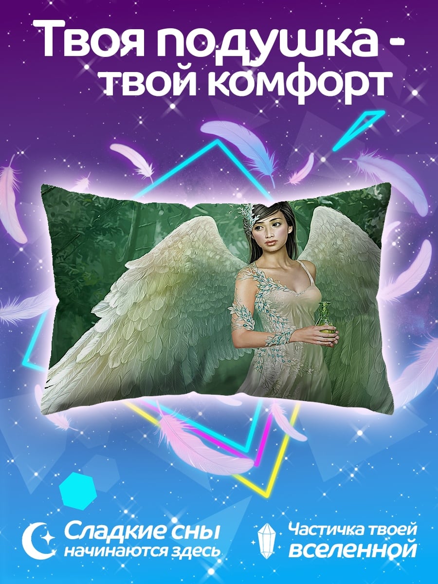 Подушка ангел в лесу