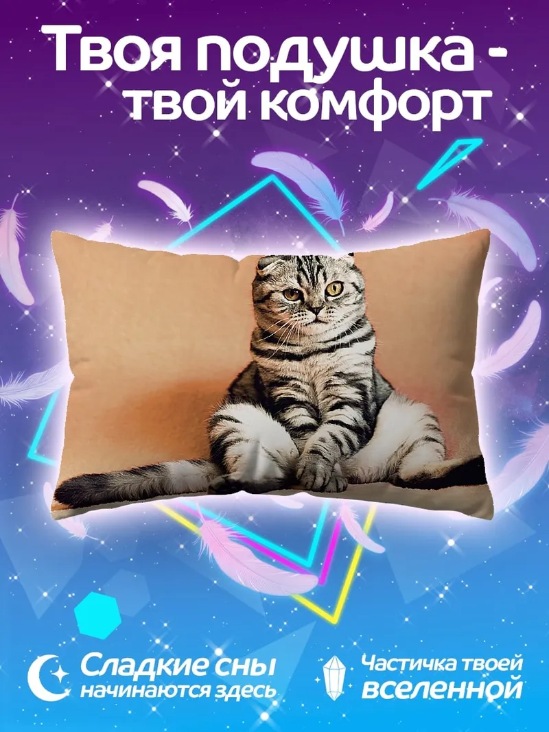 Подушка Шотландский вислоухий кот