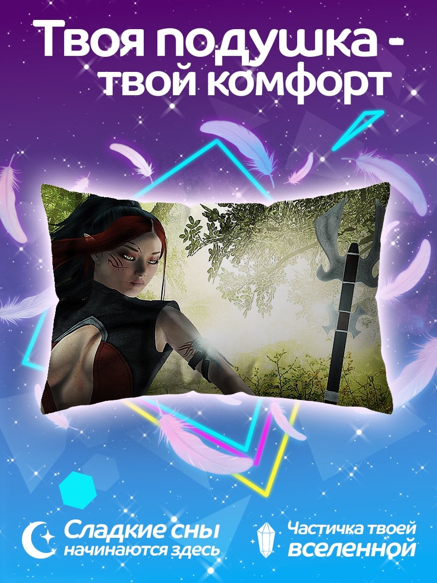 Подушка Воительница с топором