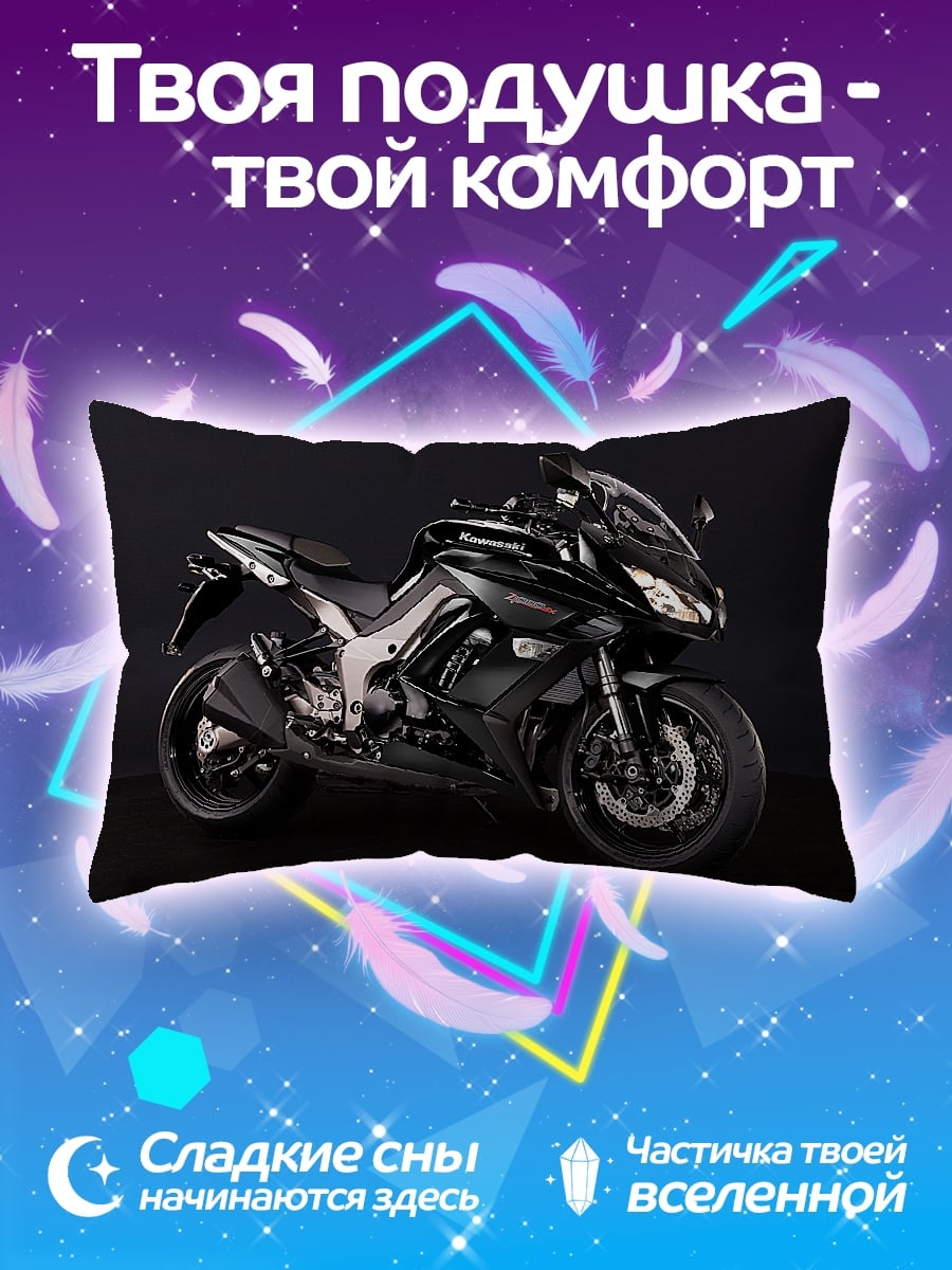 Подушка Черный мотоцикл