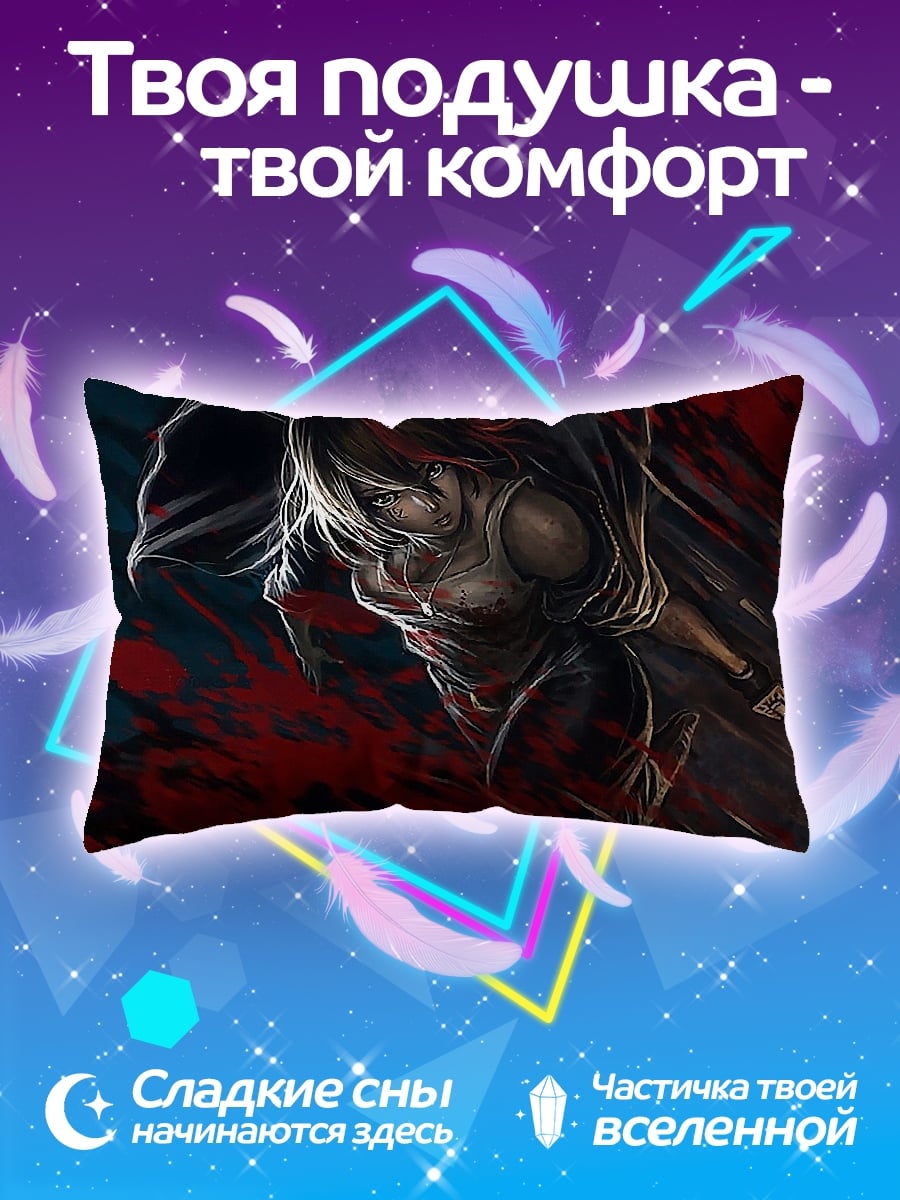 Подушка Аниме девушка с катаной