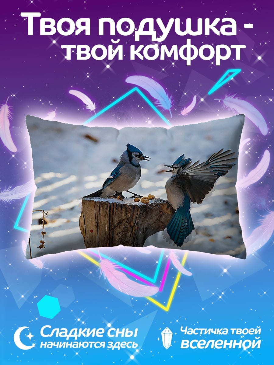 Подушка Сойки на пне