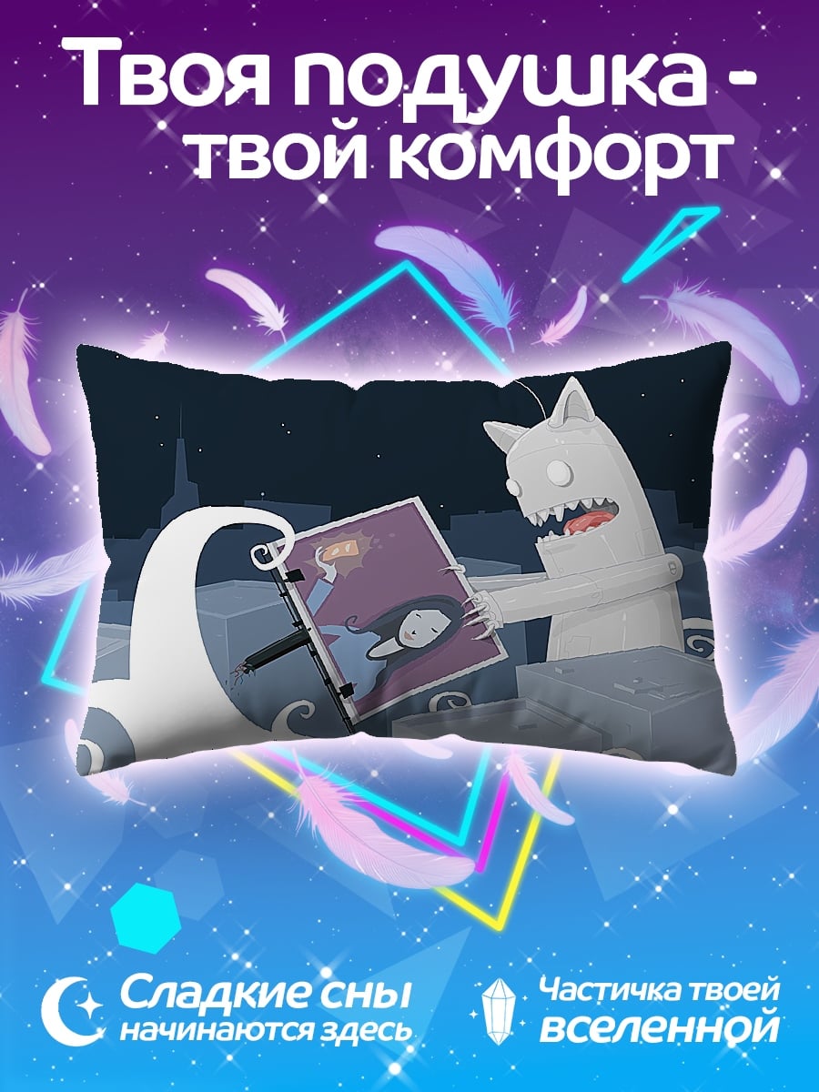 Подушка монстр с картиной