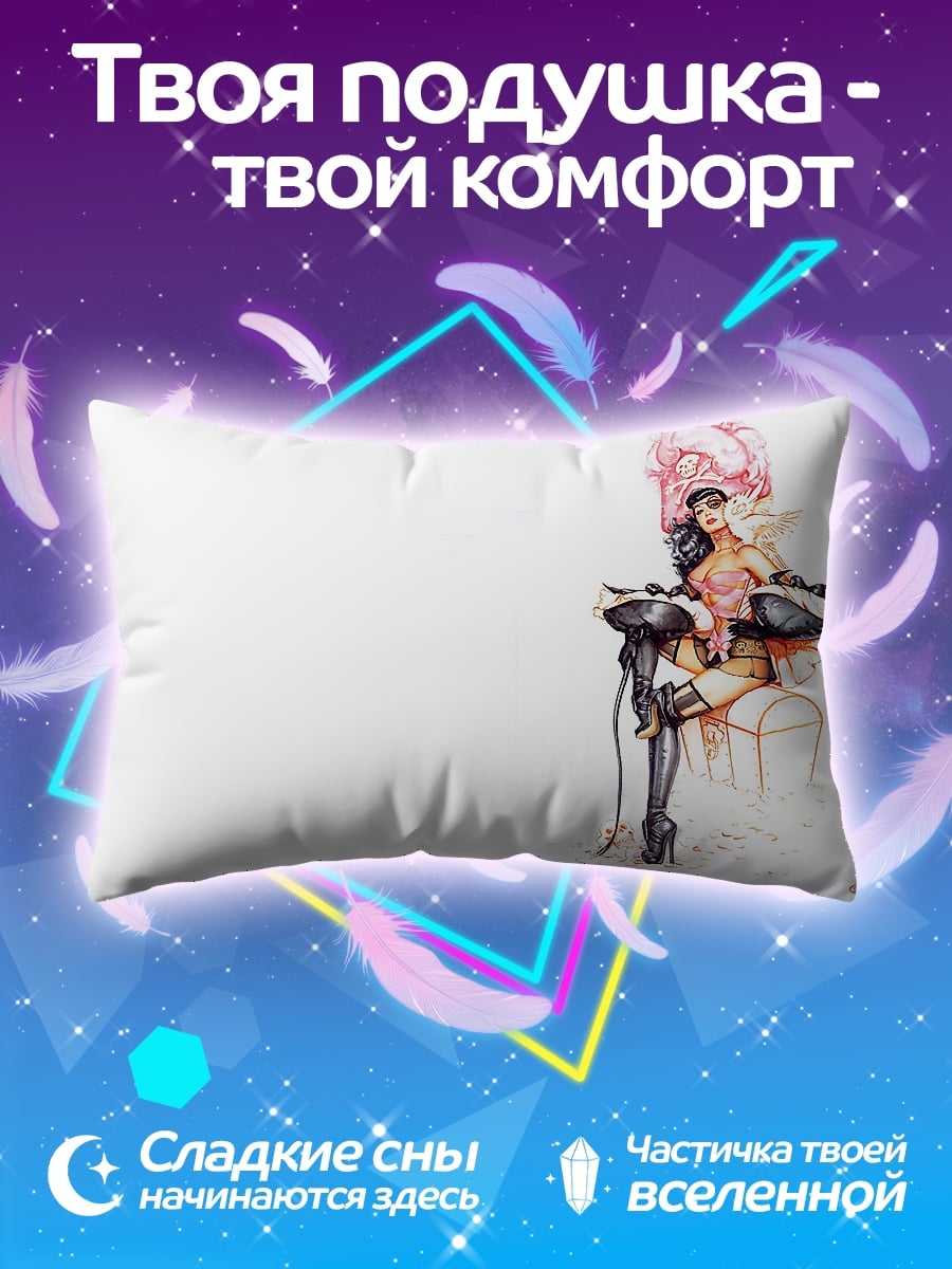 Подушка девушка в шляпе