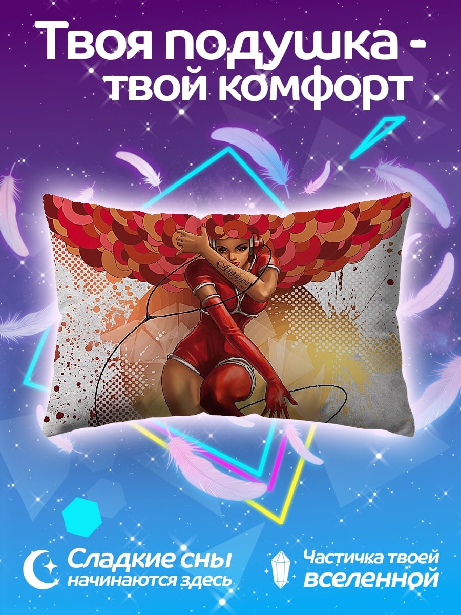 Подушка Девушка в красном