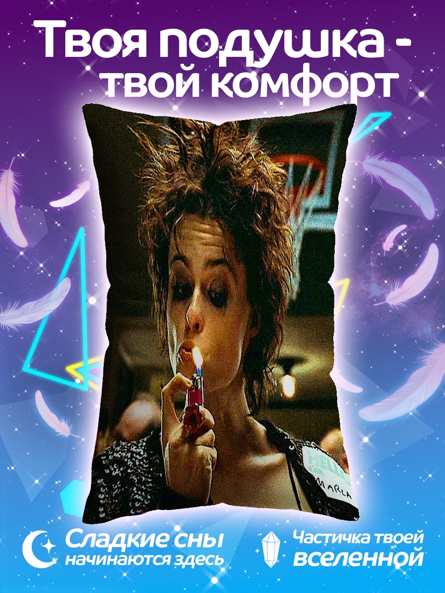 Подушка Девушка с сигаретой
