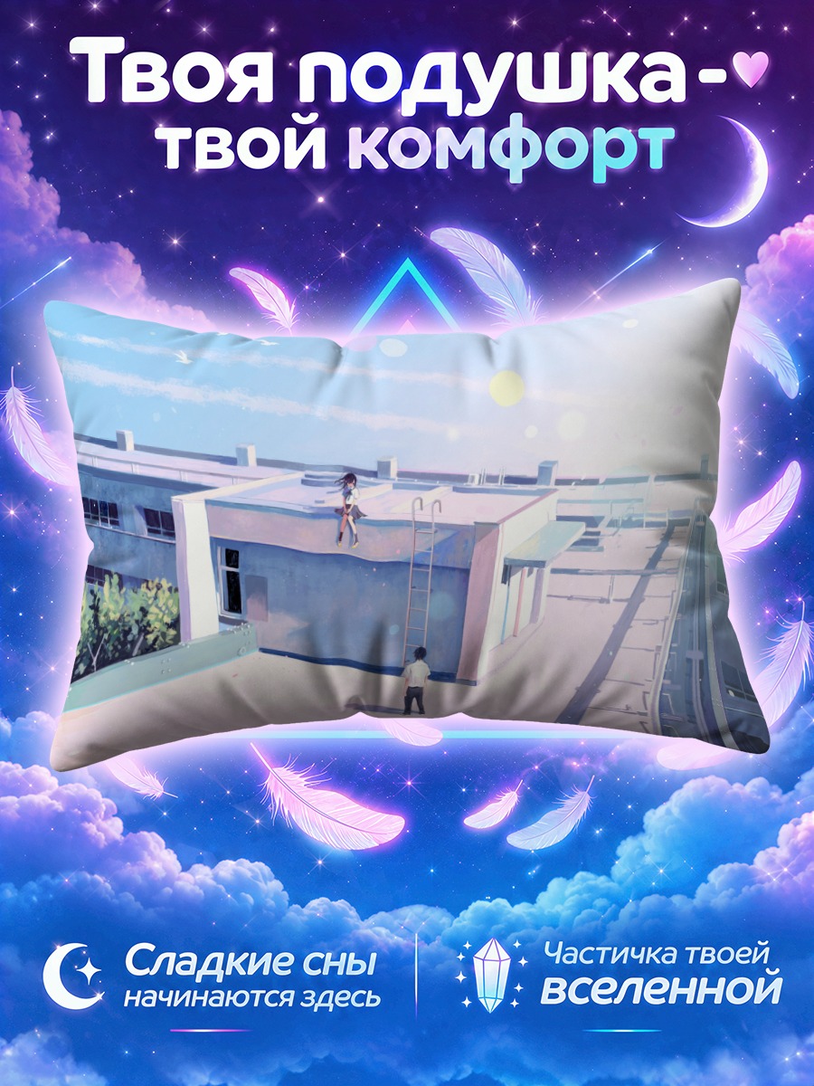Подушка Школа на крыше