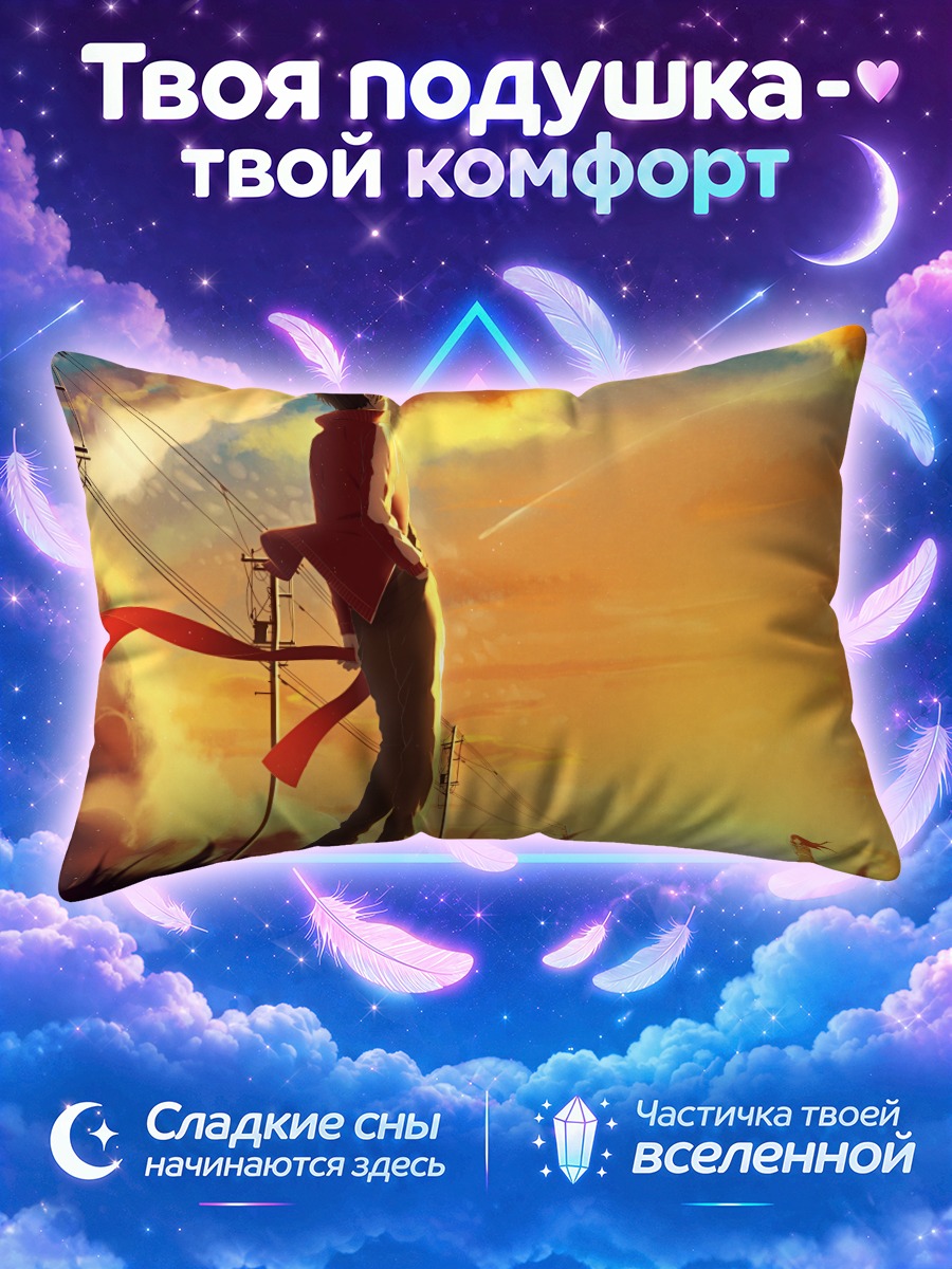 Подушка Шинтаро Кисараги на закате