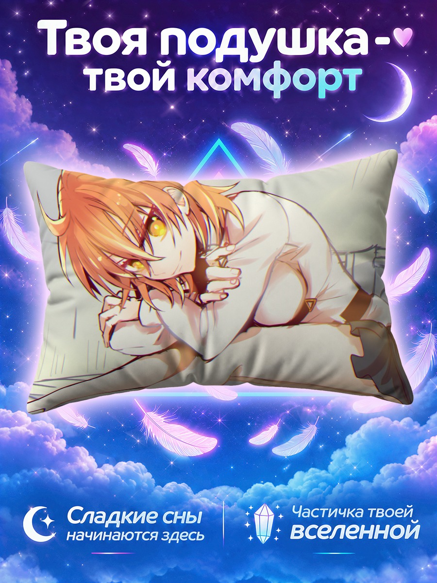 Подушка Рицука Фудзимару в комнате