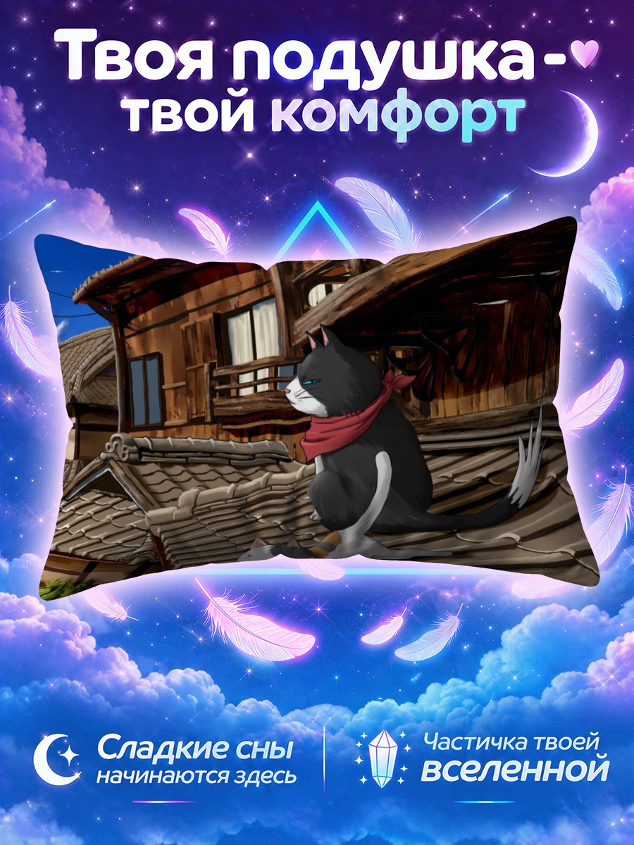 Подушка Нямсас на крыше