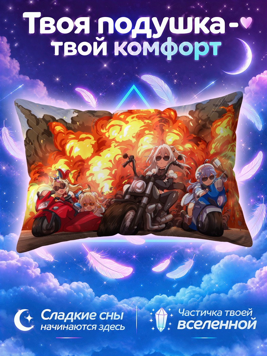 Подушка Хололайв на мотоциклах