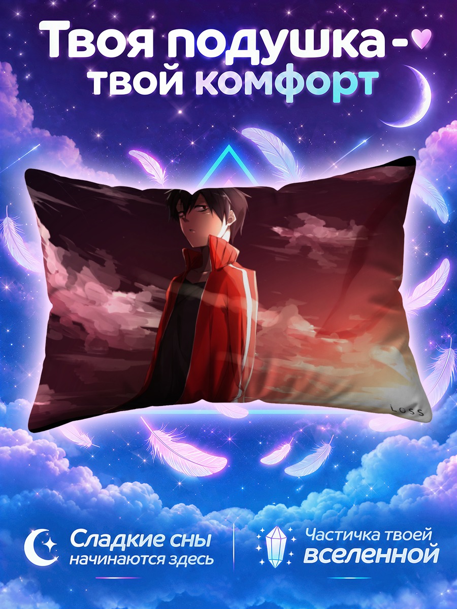 Подушка Шинтаро Кисараги в закате