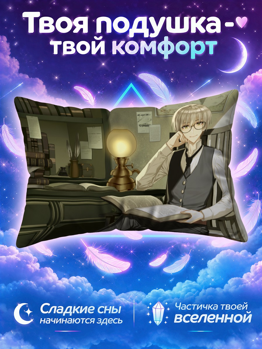 Подушка Ученый с книгой