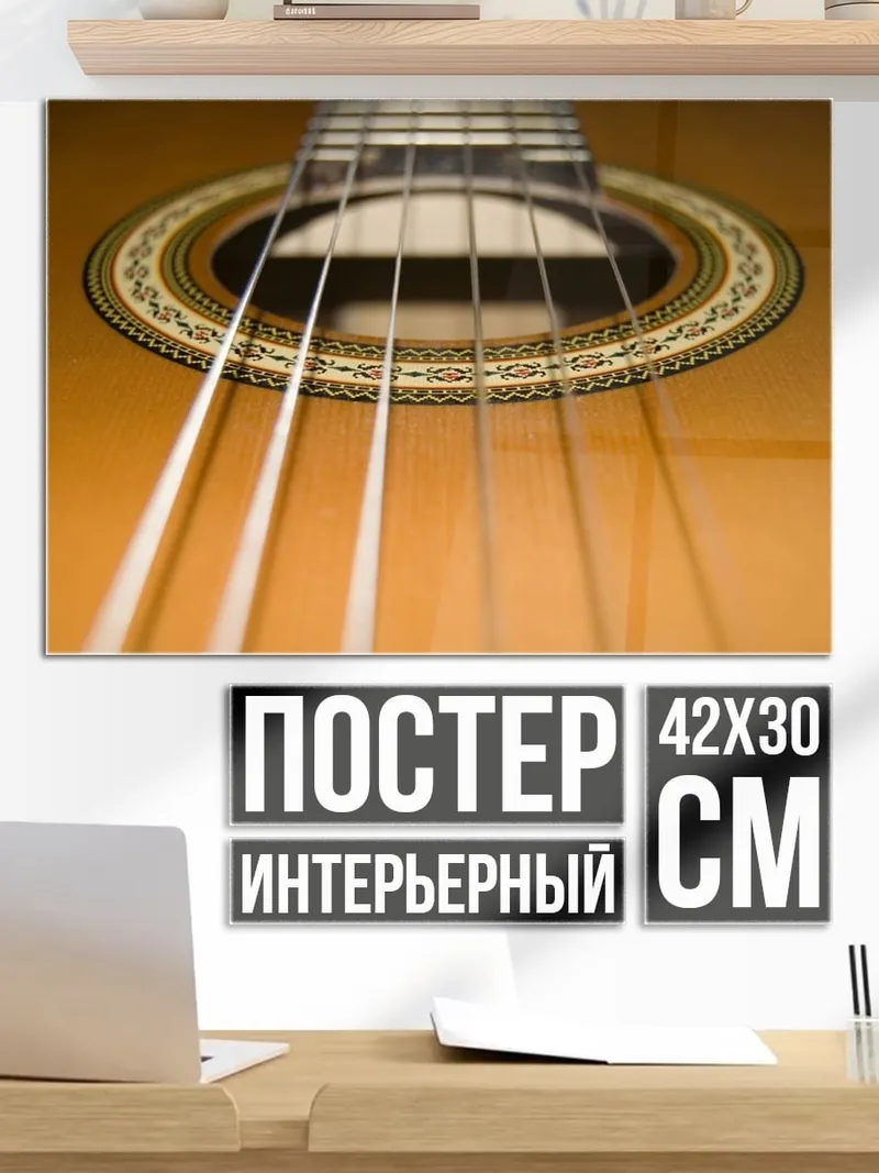 Постер Гитара крупным планом