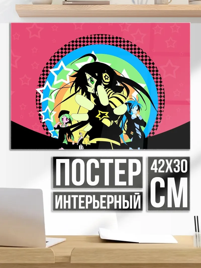 Постер Аниме девушки в стиле