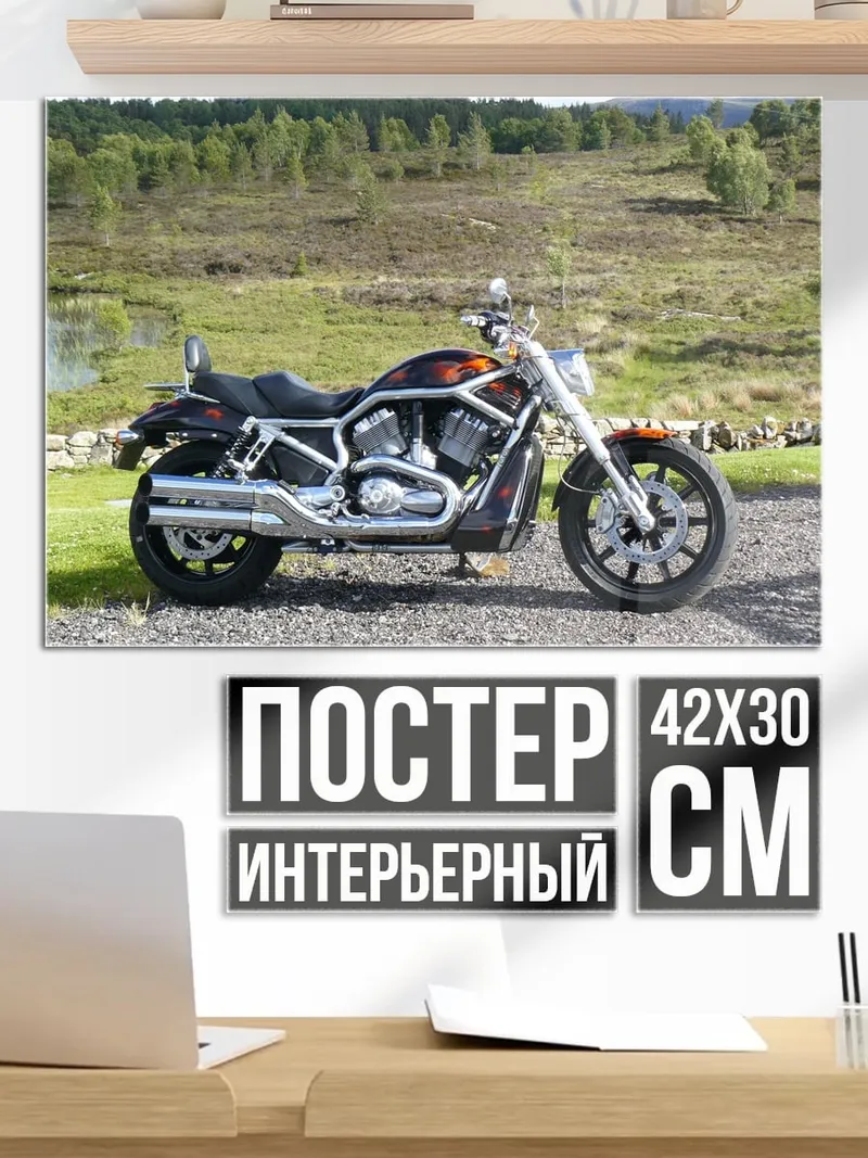 Постер Мотоцикл Harley Davidson