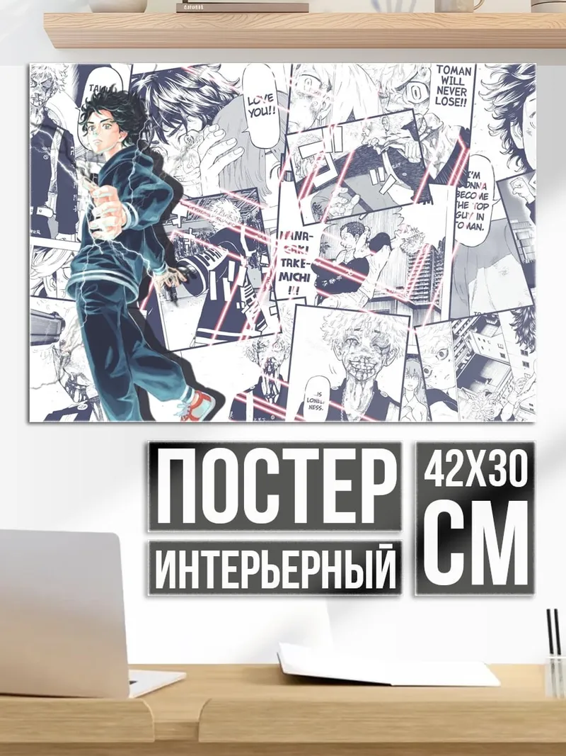 Постер Манга коллаж