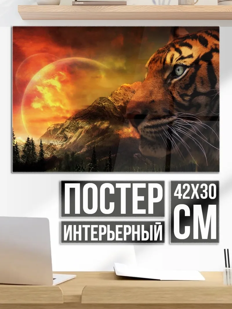Постер Тигр и солнце