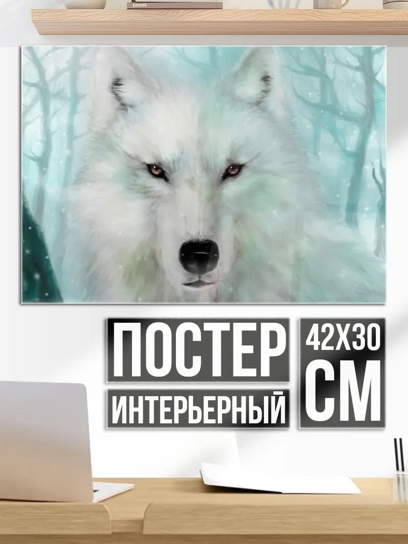 Постер Белый волк