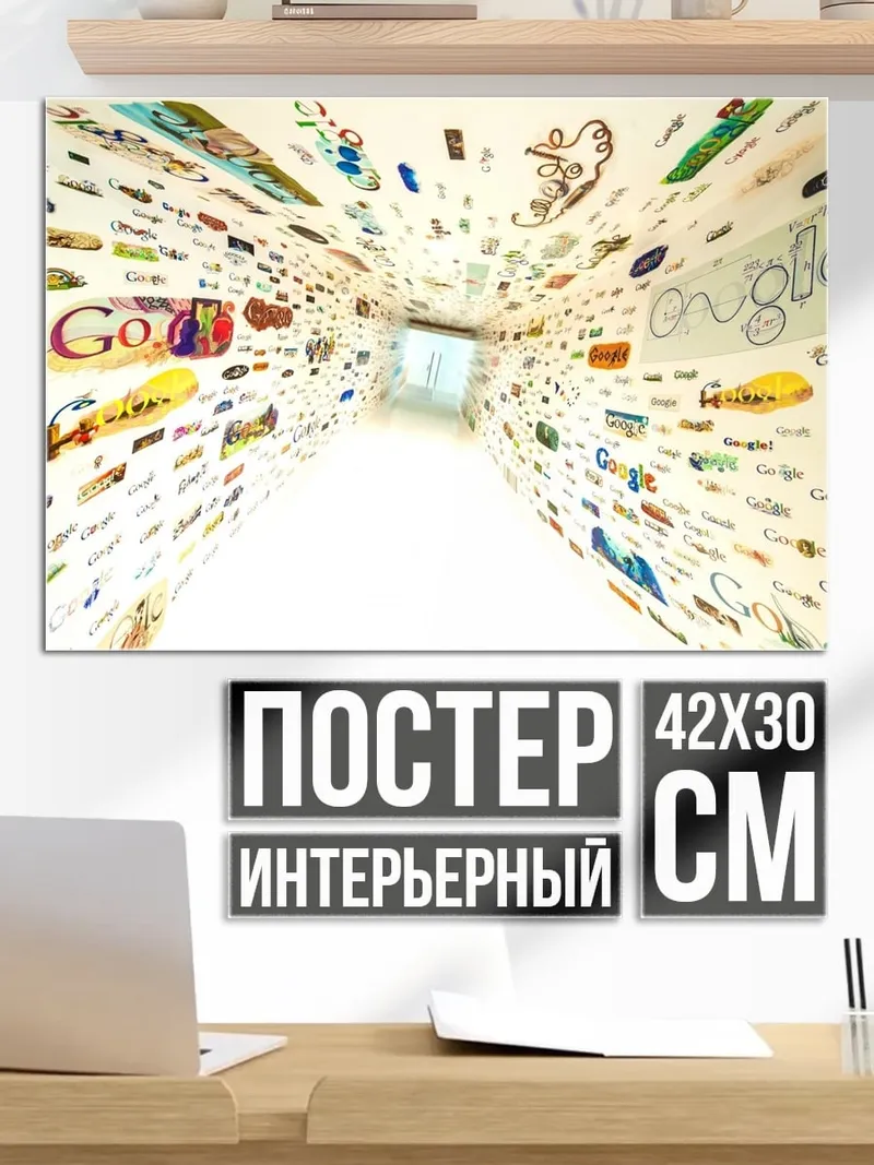 Постер Логотипы Google