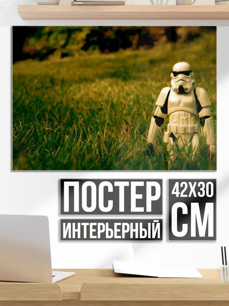 Постер штурмовик в поле