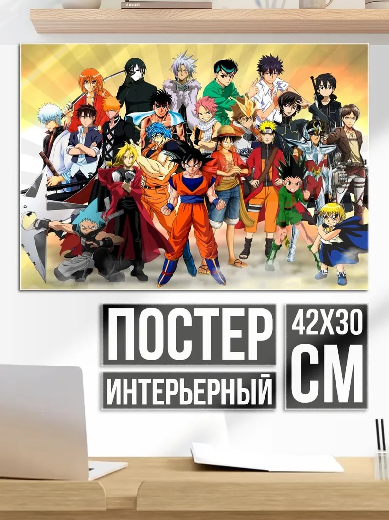 Постер аниме герои