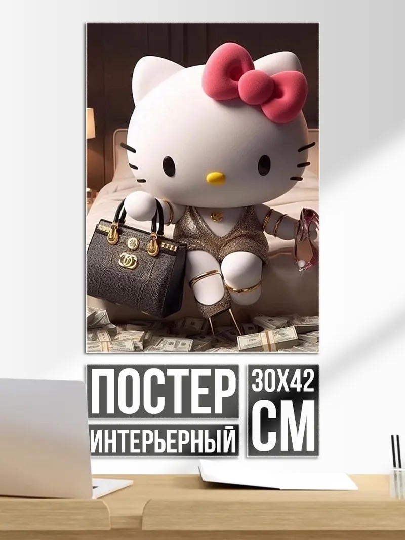 Постер Хеллоу Китти богатая