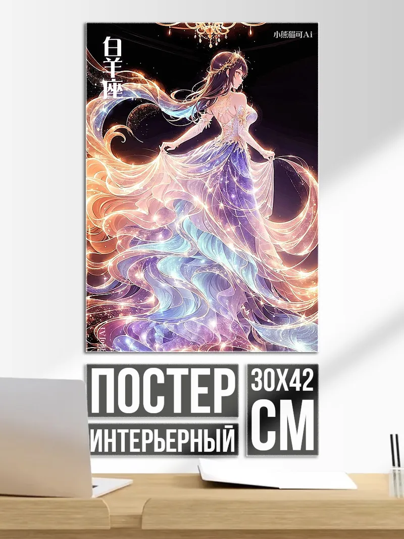 Постер Овен сияющая богиня