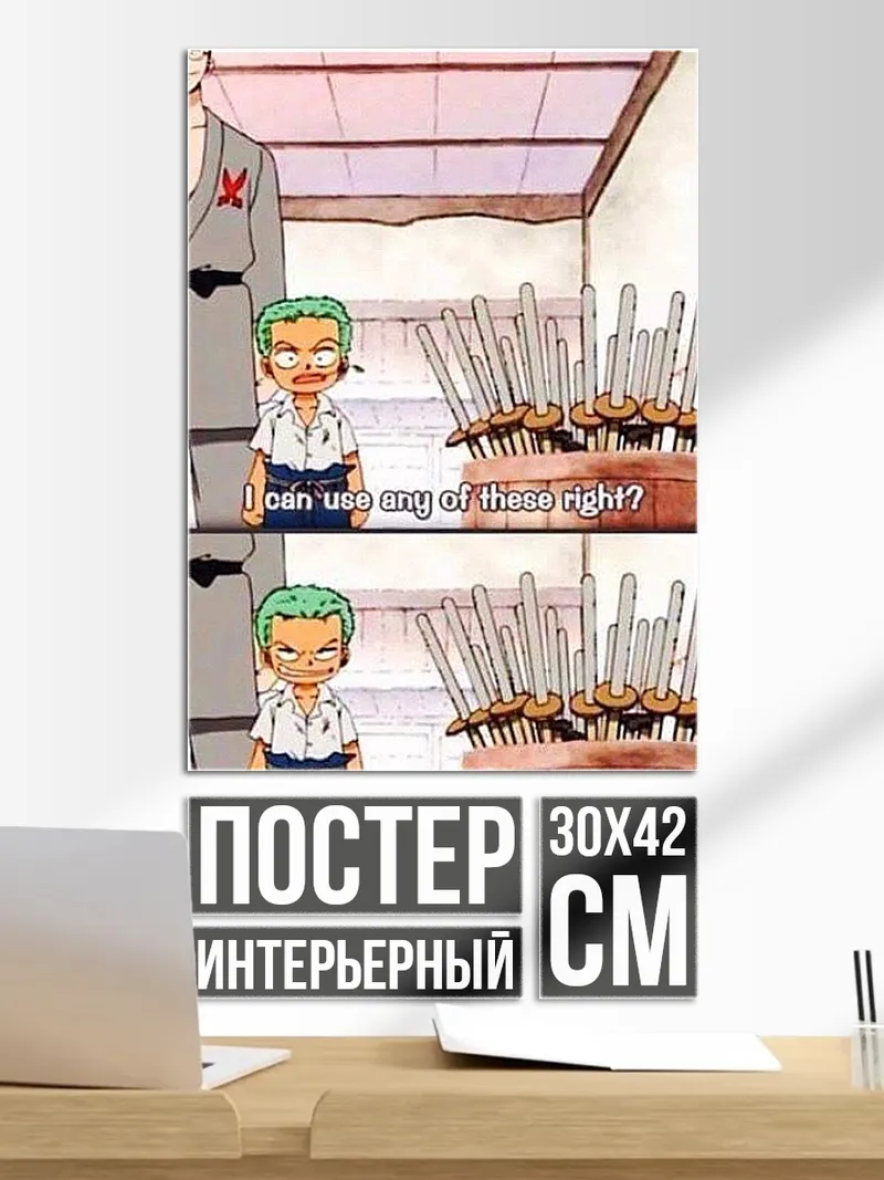 Постер Зоро выбирает меч