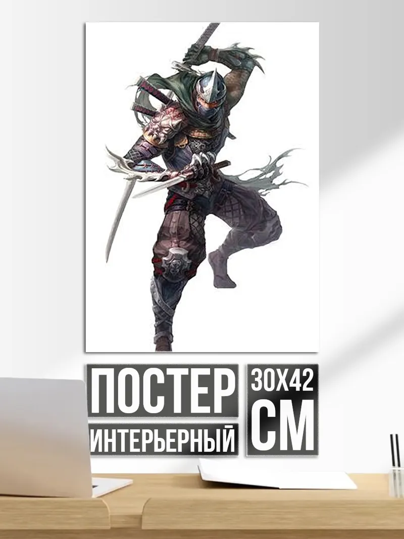 Постер Ниндзя с катанами