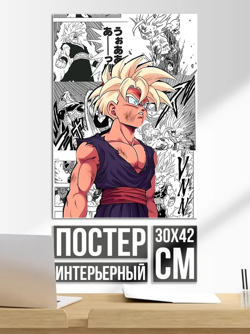 Постер Ган Гоку Супер Сайян