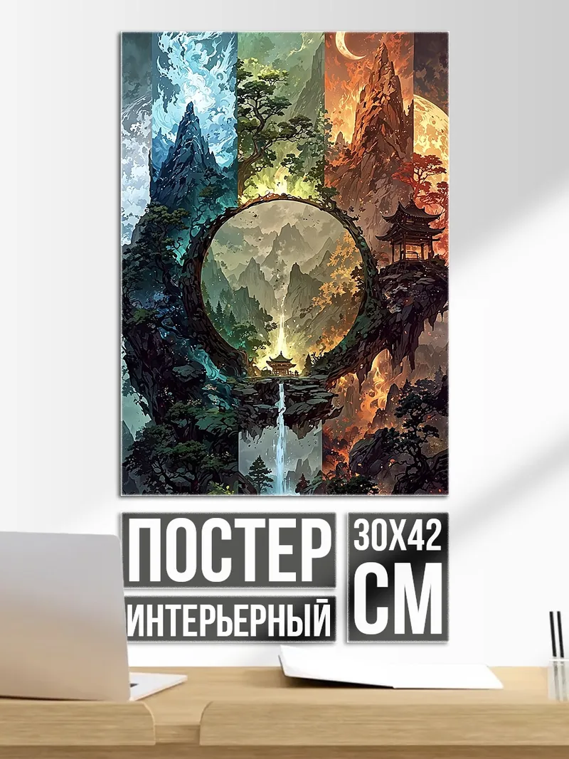 Постер Круг стихий