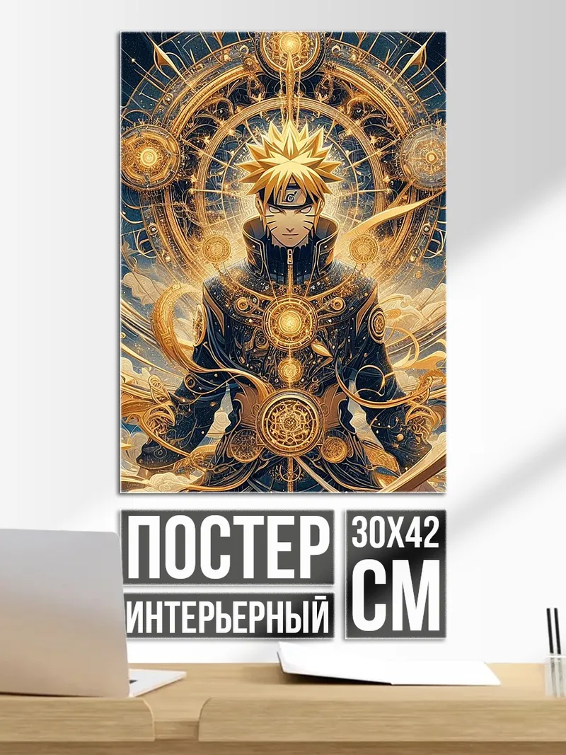 Постер Наруто в режиме Мудреца