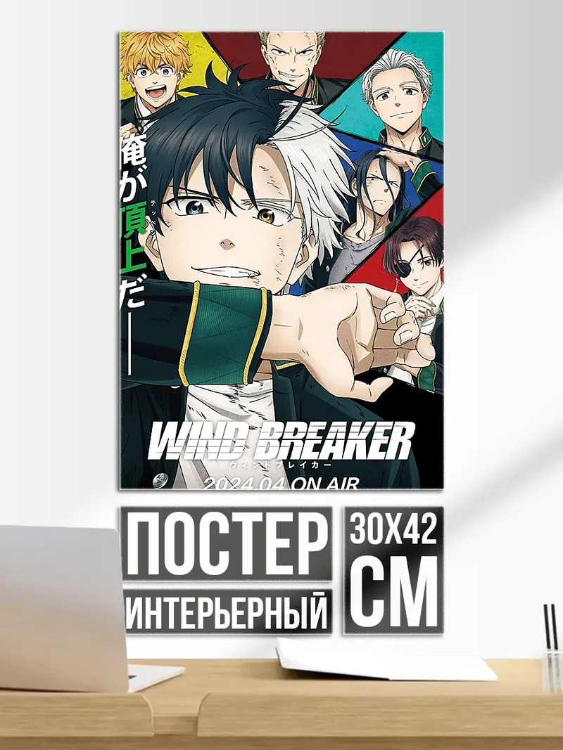 Постер Wind Breaker аниме арт